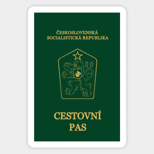 Czechoslovakia passport Magnet